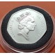 INGLATERRA 50 PENIQUES 1992 CEE KM.963 MONEDA DE PLATA PROOF @RARA@ United Kingdom 1993 EEC Presidency