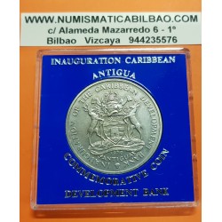 ..FAO 4 DOLARES 1970 ANTIGUA NICKEL SC $4 Dollars @RARA@