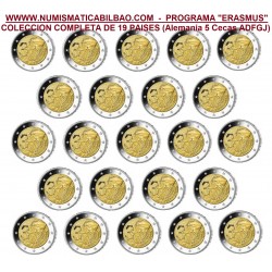 . 1 moneda @14/JULIO ENVIO@ x ESLOVAQUIA 2 EUROS 2022 PROGRAMA ERASMUS 35 ANIVERSARIO SC CONMEMORATIVA Slovakia Slowakei