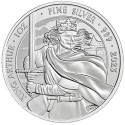 . 1 aaaaaacoin x INGLATERRA 2 LIBRAS 2023 EL REY ARTURO 4ª MONEDA DE PLATA Myths & Legends ONZA OZ KING ARTHUR