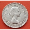 AUSTRALIA 1 SHILLING 1961 CARNERO y REINA ISABEL II KM.53 MONEDA DE PLATA MBC+ silver coin