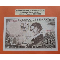 ..ESPAÑA 100 PESETAS 1965 BECQUER SIN SERIE 781/82/83 SC-