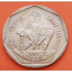 .INDIA BRITISH 1 RUPEE 1877 SILVER XF- Rupia Británica