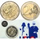 FRANCIA 2 EUROS 2020 INVESTIGACION MEDICA COVID @RARA@ 2ª MONEDA CONMEMORATIVA SC Se envia 1 coincard con un dibujo al azar