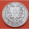 PORTUGAL 5 ESCUDOS 1942 CARABELA KM.581 MONEDA DE PLATA SC República Portuguesa silver coin WWII