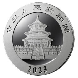 . 1 coin x 10 YUAN 2023 OSOS PANDAS y PAGODA MONEDA DE PLATA Cápsula ONZA Oz OUNCE SILVER