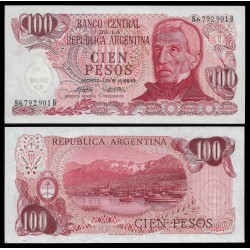 . ARGENTINA 5000 PESOS 1977 1983 GENERAL SAN MARTIN Pick 305 SC