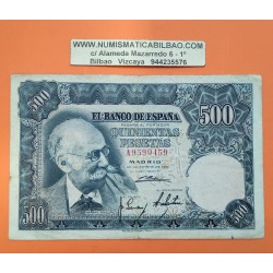 ESPAÑA 500 PESETAS 1951 MARIANO BENLLIURE Serie A 9590459 Pick 142A BILLETE MBC- Spain banknote