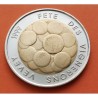 SUIZA 5 FRANCOS 1999 B FESTIVAL DEL VINO KM.86 MONEDA BIMETALICA SC- Switzerland 5 Francs