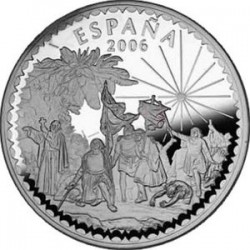 ..ESPAÑA 50€ EUROS 2006 CRISTOBAL COLON PLATA PROOF Cincuentin