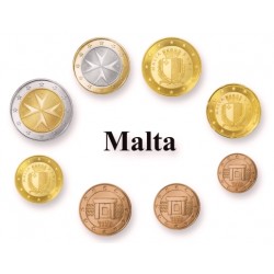 MALTA MONEDAS EURO 2016 SC : 1+2+5+10+20+50 Centimos + 1 EURO + 2 EUROS 2016 SERIE TIRA @EMISION 25000 uds@