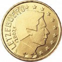 LUXEMBURGO 50 CENTIMOS 2002 GRAN DUQUE JEAN MONEDA DE LATON SC Luxembourg 1º AÑO DE EMISIÓN