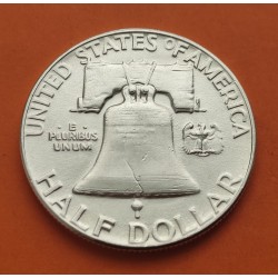 ESTADOS UNIDOS 1/2 DOLAR 1962 P FRANKLIN PLATA US HALF DOLLAR SC