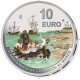 . 3ª moneda ESPAÑA 10 EUROS 2021 Serie V CENTENARIO DE LA VUELTA AL MUNDO @COLORES@ PLATA ESTUCHE FNMT 2019 AGOTADA
