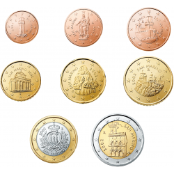 FRANCIA SERIE EUROS 2000 : 1+2+5+10+20+50 Centimos 1€+2€ IMA