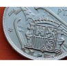 ESPAÑA 25 PESETAS 1957 * 71 FRANCO ESTADO ESPAÑOL MONEDA DE NICKEL @PROOF PRUEBA PROCEDE DE TIRA FNMT 1971@