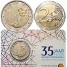 . 1 moneda x BELGICA 2 EUROS 2022 PROGRAMA ERASMUS 35 ANIVERSARIO SC @COINCARD@ CONMEMORATIVA Belgium