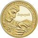 ESTADOS UNIDOS 1 DOLAR 2017 P INDIA SACAGAWEA ESCRIBA INDIO SEQUOYAH SC MONEDA DE LATON USA DOLLAR COIN