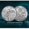. 1 aaaaaacoin ESTADOS UNIDOS 1 ONZA 2023 VIKINGO ERIC BLOODAXE MEDALLA DE PLATA PURA silver Oz LEGENDARY WARRIORS