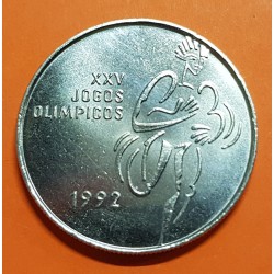 PORTUGAL 200 ESCUDOS 1992 XXV JUEGOS OLIMPICOS BARCELONA 92 KM.662 MONEDA DE NICKEL SC- Imperfecciones