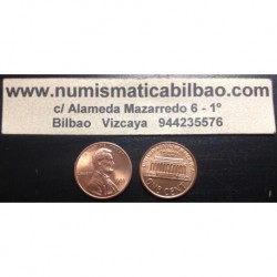 ESTADOS UNIDOS 1 CENTAVO 1996 D LINCOLN MONEDA DE COBRE SC USA CENT