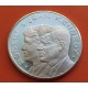 ESTADOS UNIDOS 1964 ROBERT e JOHN KENNEDY - AGUILA MEDALLA DE PLATA SC + IMPERFECCIONES