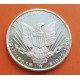 ESTADOS UNIDOS 1964 ROBERT e JOHN KENNEDY - AGUILA MEDALLA DE PLATA SC + IMPERFECCIONES