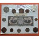 12 monedas x MEXICO 1+5+10+20+25+50 CENTAVOS y 1+5 PESOS 1946 a 1977 TODAS DIFERENTES + BILLETE 1 PESO 1970