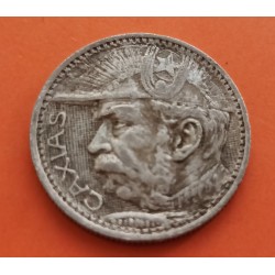 BRASIL 2000 REIS 1935 GENERAL CAIXAS y ESPADA KM.535 MONEDA DE PLATA MUY CIRCULADA Brazil silver coin