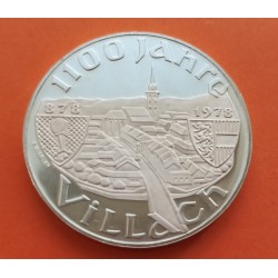 AUSTRIA 100 SCHILLINGS 1978 CIUDAD DE VILLACH KM 2940 MONEDA DE PLATA PROOF Osterreich silver coin 0,50 ONZAS