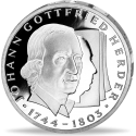 ALEMANIA 10 MARCOS 1994 G FILOSOFO JOHANN GOTTFRIED KM.184 MONEDA DE PLATA SC Germany 10 Marks silver BRD