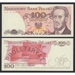 . POLONIA 100 ZLOTY 1986 Pick 143 SC POLAND ZLOTY BILLETE