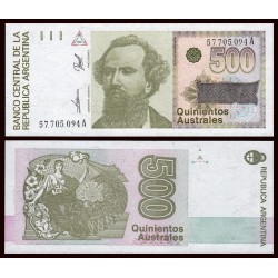 ARGENTINA 50000 AUSTRALES (1990) PEÑA Serie B AUNC Billete Bankn