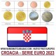 . 1 HOJA PARDO + CROACIA MONEDAS EURO 2023 SC 1+2+5+10+20+50 Centimos + 1 EURO + 2 EUROS 2023 Croatia coins