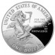 ESTADOS UNIDOS 1 DOLAR 1996 P SMITHSONIAN 150 ANNIVERSARY KM.276 MONEDA DE PLATA PROOF Estuche US MINT