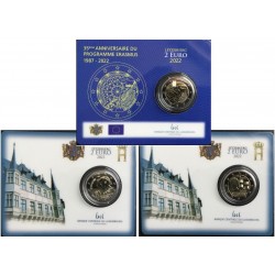 . 1 moneda @14/JULIO ENVIO@ x ESLOVAQUIA 2 EUROS 2022 PROGRAMA ERASMUS 35 ANIVERSARIO SC CONMEMORATIVA Slovakia Slowakei