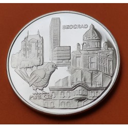 YUGOSLAVIA 1000 DINARA 1982 CAMPEONATO MUNDIAL DE PIRAGUISMO KM.93 MONEDA DE PLATA PROOF silver coin