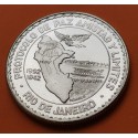 PERU 20 NUEVOS SOLES 1992 1942 PROTOCOLO DE RIO DE JANEIRO KM.309 MONEDA DE PLATA PROOF SC 1 ONZA