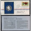 0,75 Onzas x ESTADOS UNIDOS 1972 MEDALLA DE PLATA + PAJARO THE CARDINAL NORTEÑO American Wildlife Conservation