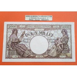 @RARO@ RUMANIA 2000 LEI 1943 CAMPESINAS y MADRE DANDO EL PECHO Pick 54 BILLETE SC- Romania banknote WWII