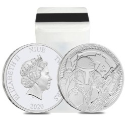 NIUE 2 DOLARES 2020  STAR WARS SOLDADO BOBA FETT 5ª MONEDA MONEDA DE PLATA PURA SC OZ 1 ONZA