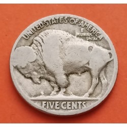 ESTADOS UNIDOS 5 CENTAVOS 1936 D BUFFALO INDIO NICKEL EBC- USA
