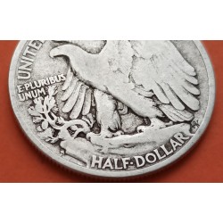 ESTADOS UNIDOS 1/2 DOLAR 1944 S WALKING LIBERTY KM.142 MONEDA DE PLATA USA silver Half Dollar WWII R/2