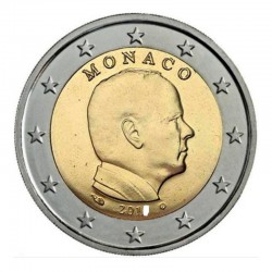 . @ESCASA@ MONACO 2 EUROS 2016 REY ALBERTO II SC MONEDA NO CONMEMORATIVA Tipo CIRCULANTE