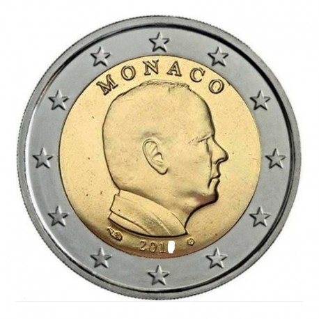 . @ESCASA@ MONACO 2 EUROS 2016 REY ALBERTO II SC MONEDA NO CONMEMORATIVA Tipo CIRCULANTE