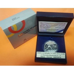 ESPAÑA 10 EUROS 2004 BODA FELIPE VI y LETIZIA PLATA SET FNMT