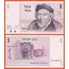 ISRAEL 1 SHEQALIM 1978 MATEMATICO MURALLA Y PUERTA DE ENTRADA Pick 43 BILLETE SC 1 Sheqel Shekel UNC BANKNOTE