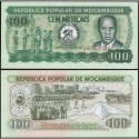 MOZAMBIQUE 100 METICAIS 1980 DESFILE DEL EJERCITO Pick 126 BILLETE SC Portugal Mocambique UNC BANKNOTE