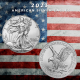 . 1 coin ESTADOS UNIDOS 1 DOLAR 2023 EAGLE Letra W LIBERTY MONEDA DE PLATA PURA SC cápsula OZ ONZA