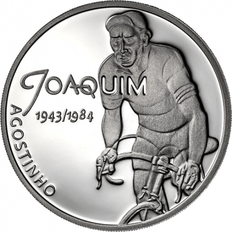 PORTUGAL 7,50 EUROS 2019 CICLISTA JOAQUIM AGOSTINHO 2ª MONEDA DE PLATA SC Tirada 40000 uds